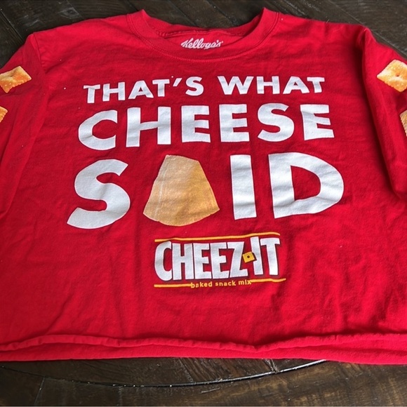 Cheez-It Long Sleeve Tee “That’s What Cheese Said” Size Large - Picture 5 of 5